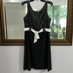 Sheri Martin Unique Black Eyelet Dress